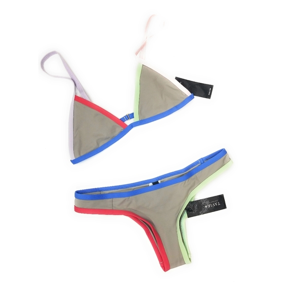 TAVIK NWT Jett Jayden Colorblock Bikini Set Size S - Picture 6 of 8